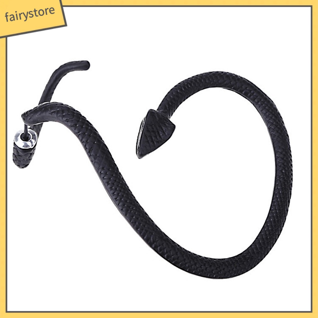 1 Khuyên Vành Tai Hình Rắn Phong Cách Punk Thời Trang