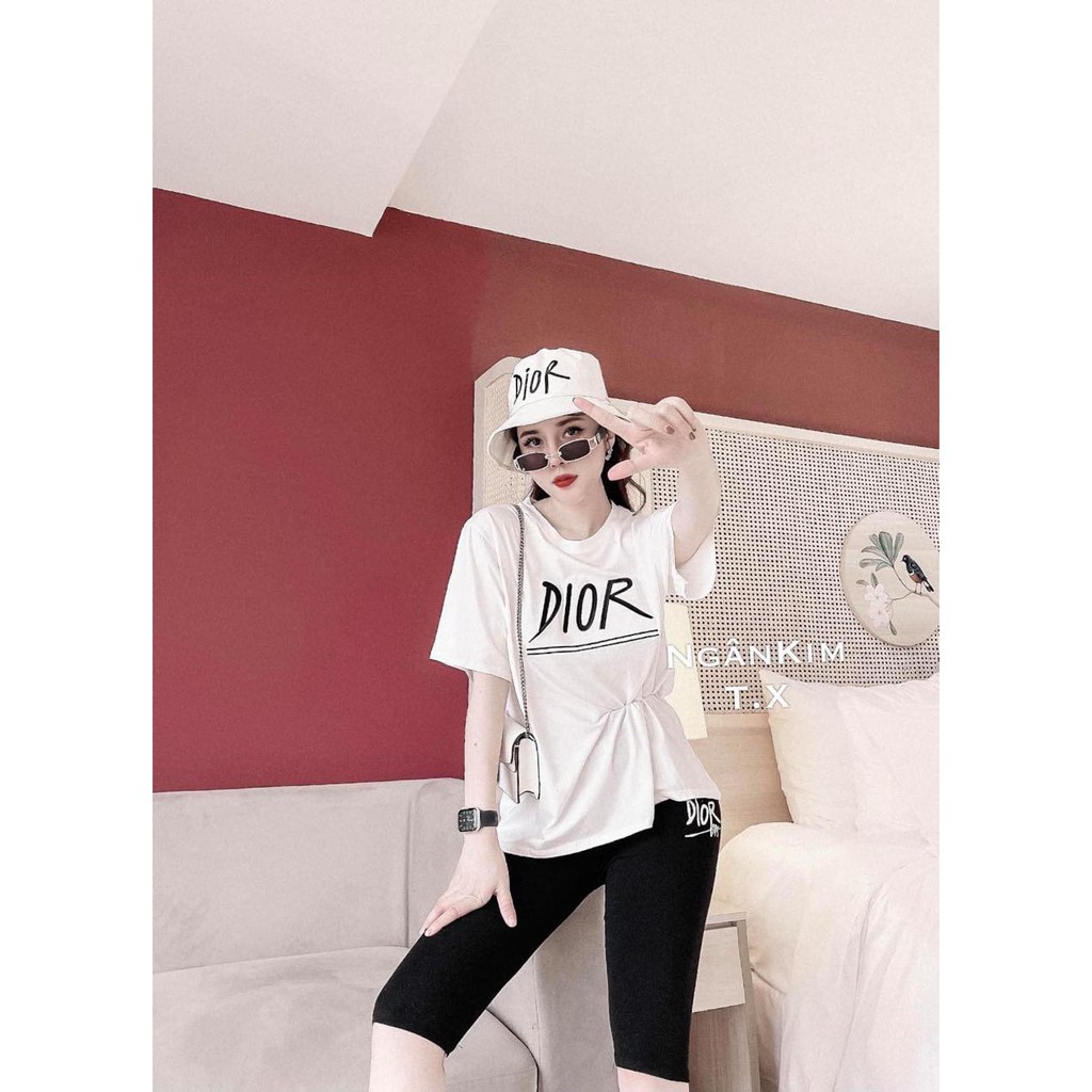 Sét áo phông Di or + quần legging lửng HARI0321