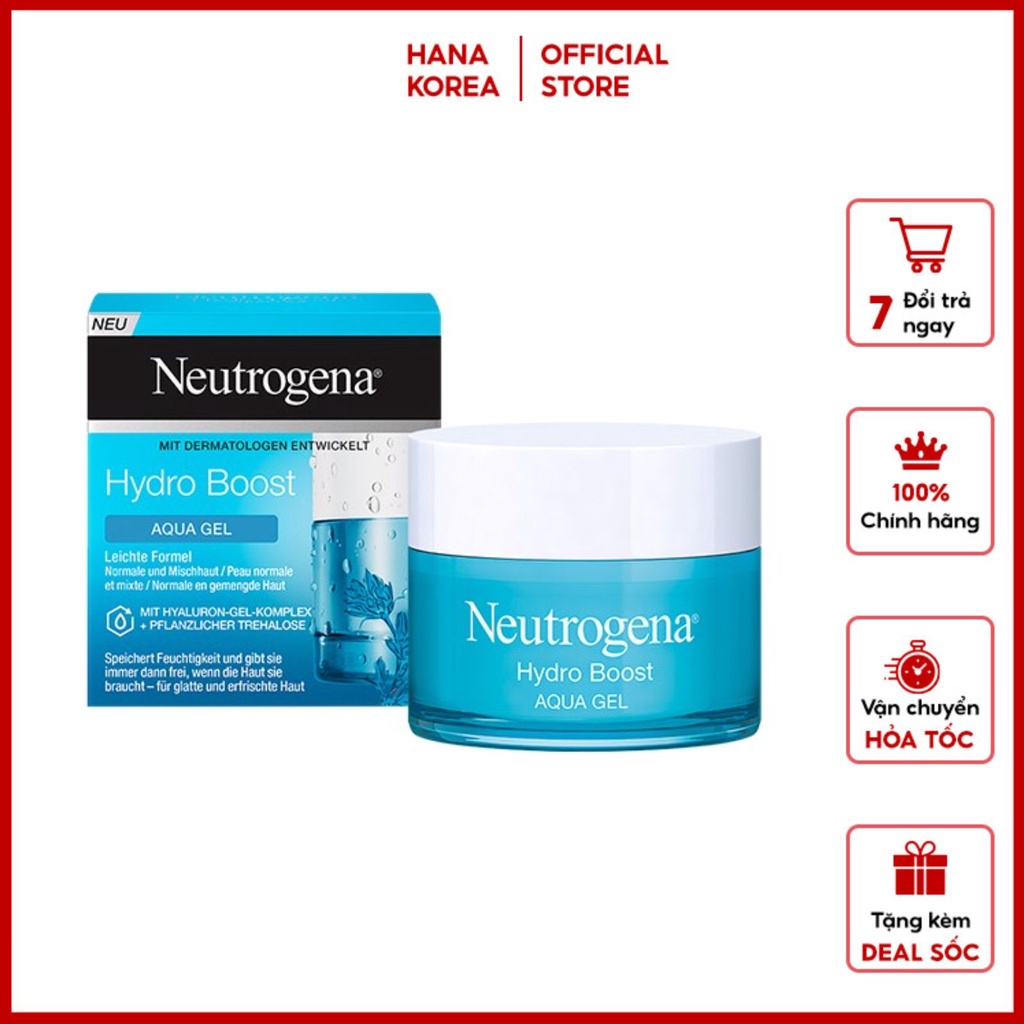 KEM DƯỠNG ẨM Neutrogena Hydro Boost Aqua Gel 50ml Cho Da Dầu