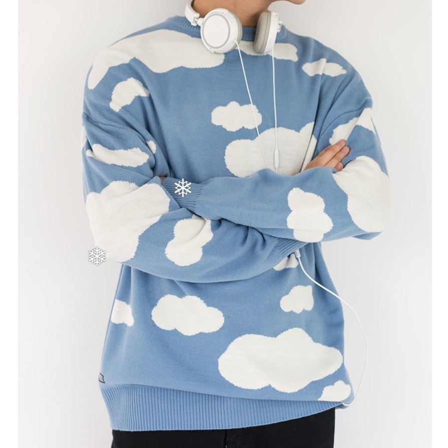 Áo Nỉ Unisex Dài Tay SSSTUTTER Sky Sweater