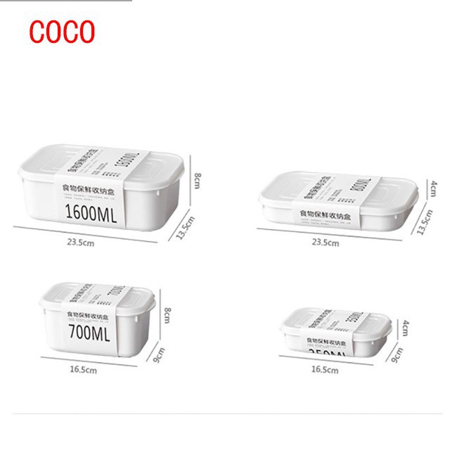 Stackable Refrigerator Box Moisture-proof Food Storage Containers with Lid for Kitchen Fridge Cabine