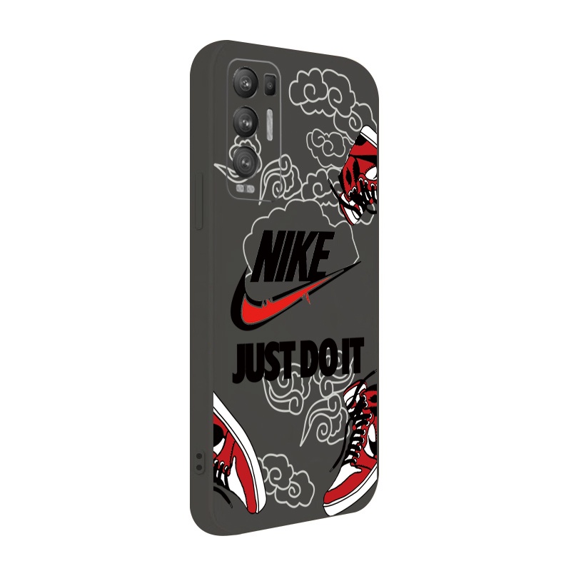 Ốp Điện Thoại Viền Vuông In Chữ Just Do it Cho OPPO A17 A17K Reno7 Reno8 4G Reno6 Z 5G Reno 5 Pro 4 3 Reno2 Z F A95 5G A76 A96 A57 A77