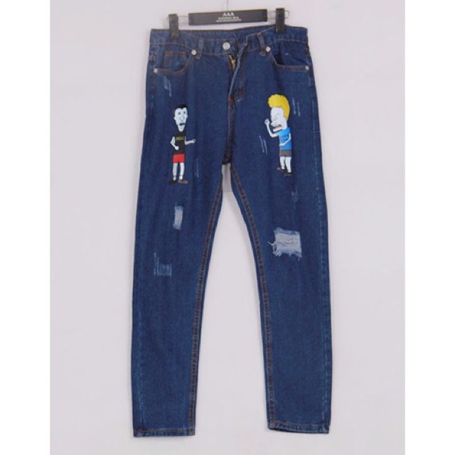 *SALE* QUẦN JEANS HOẠ TIẾT