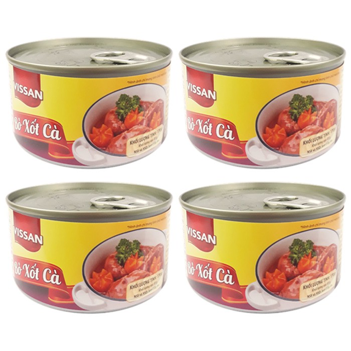 Combo 4 Bò sốt cà Vissan 170g (Date 10/2026)