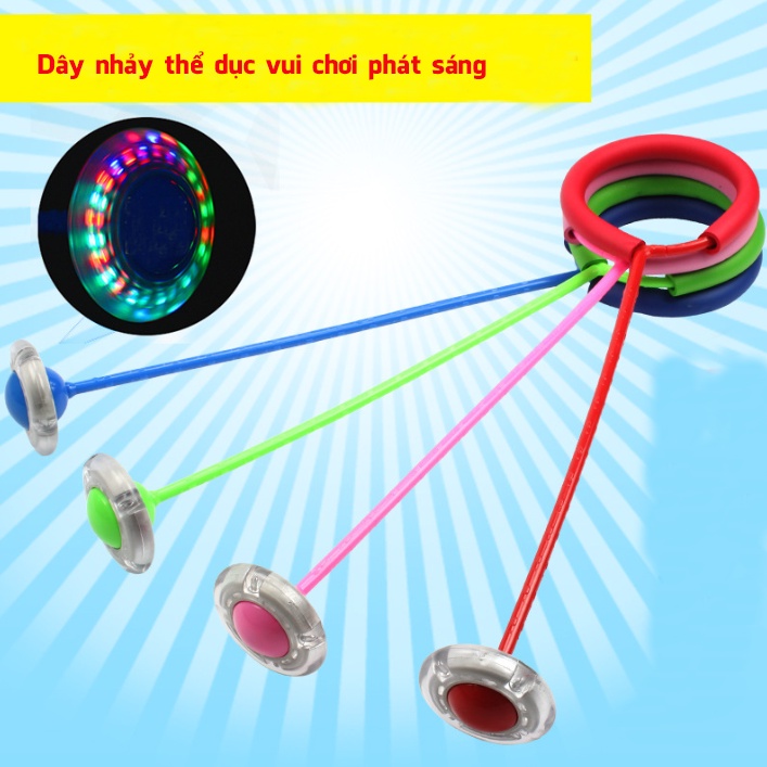 Đồ Chơi Vòng Nhảy Dây Chân Có Đèn Phát Sáng Cho Người Lớn Và Trẻ Em,Đồ Chơi phát triển thể chất