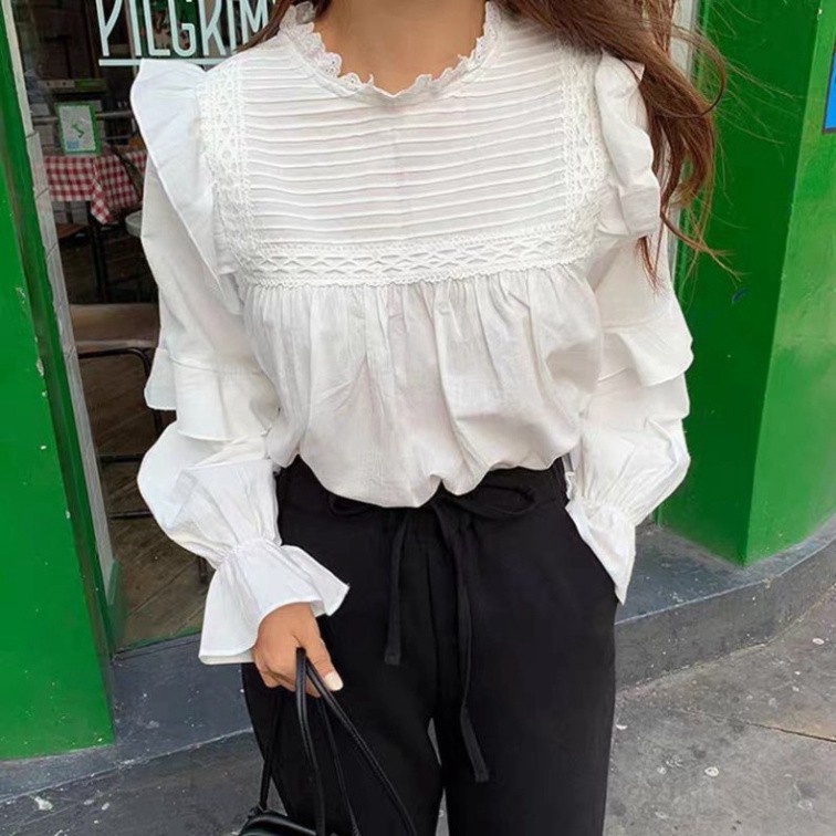 Áo babydoll tiểu thư ulzzang 252 FREESHIP 50K