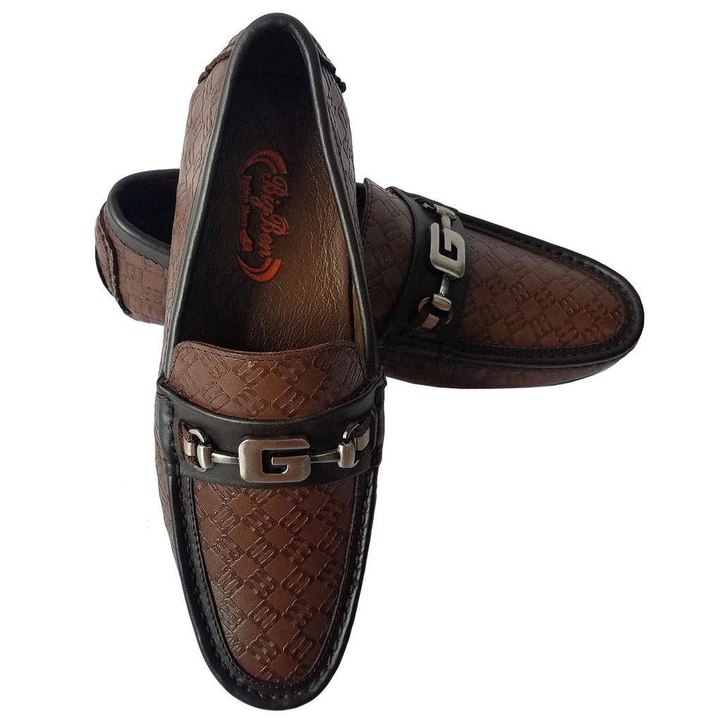 Giày Lười Nam Da Bò Thật BIGBEN Cao Cấp GM239