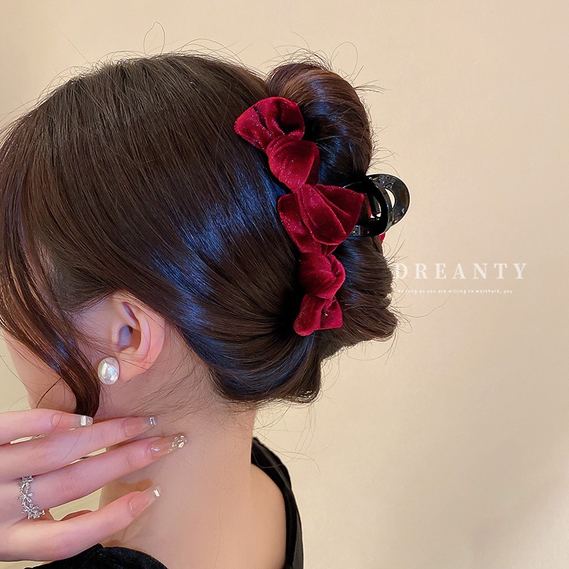 Kẹp Tóc Nơ Phong Cách Hàn Quốc Cổ Điển Thời Trang