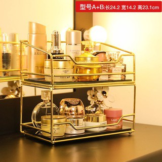 Kệ đựng mỹ phẩm mặt đá xếp tầng Order04