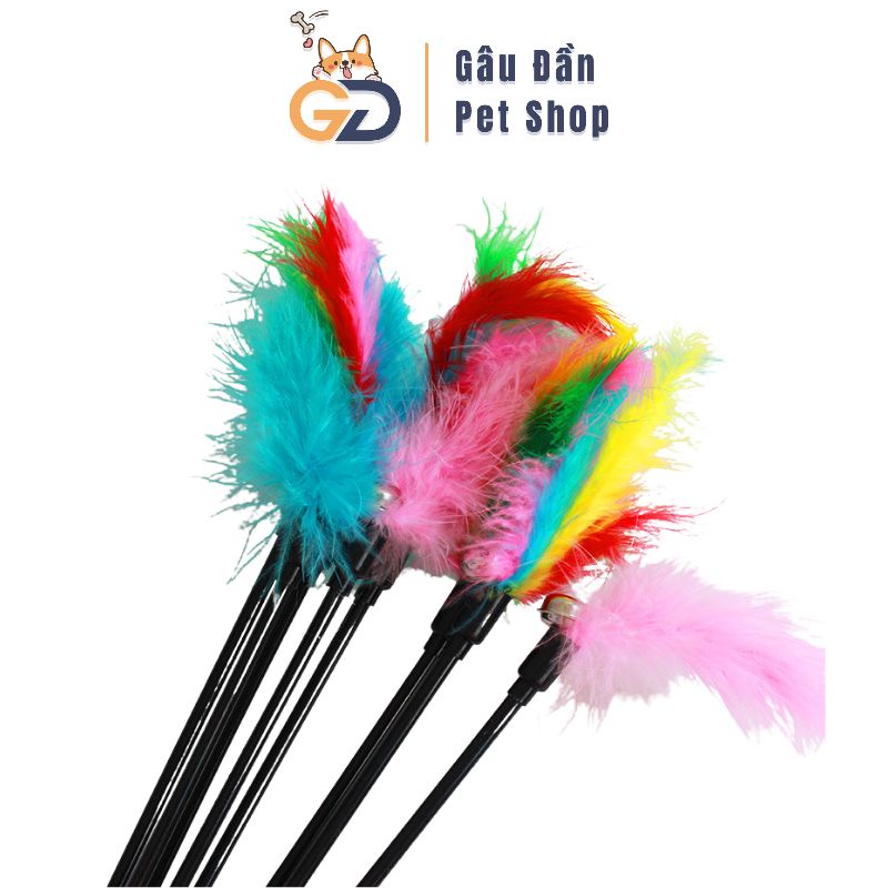 Cây Vờn Mèo - Que Lông Vũ Gắn Chuông Cho Mèo