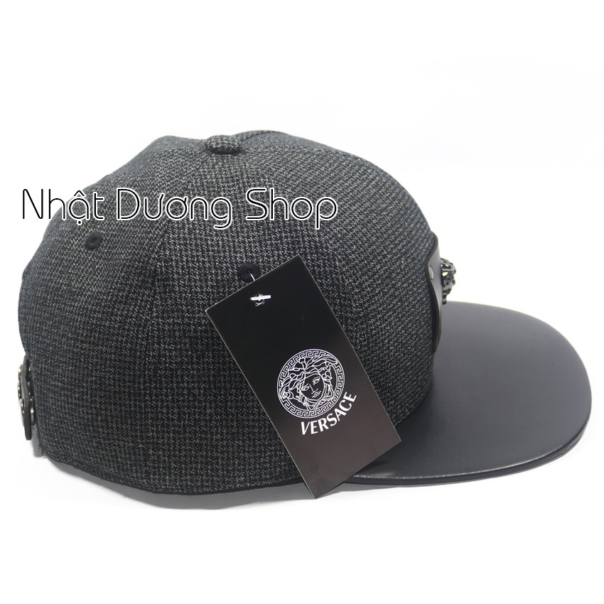 Mũ Nón Snapback thời thượng - Nón hiphop mặt da gắn mặt sắt phong cách phù hợp với mọi lứa tuổi