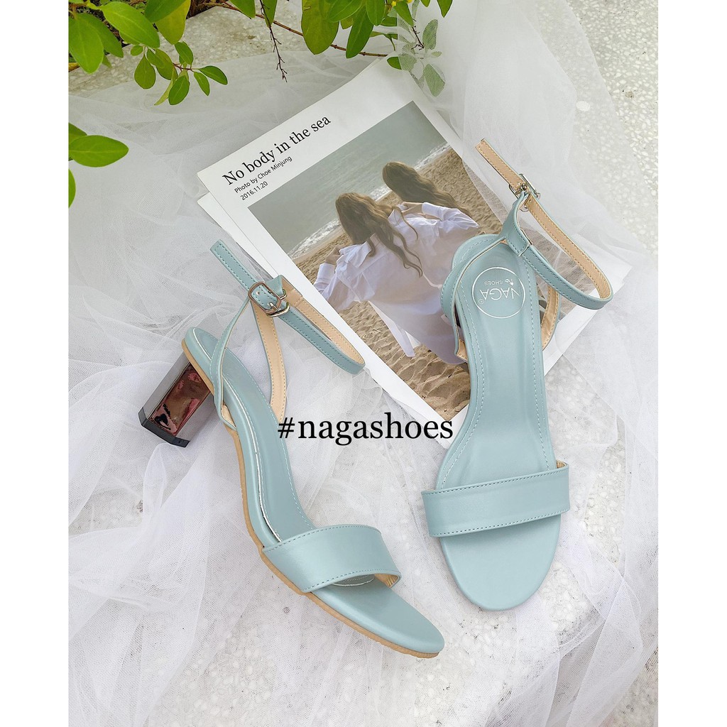 CAO GÓT NAGASHOES QUAI NGANG GÓT KIM LOẠI 6CM NAC171