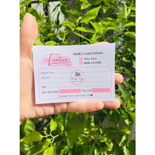 Phiếu ship thiết kế theo yêu cầu