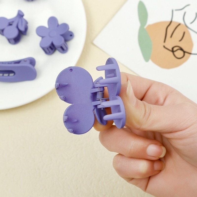 Kẹp Tóc Càng Cua Nhỏ Hình Quả Anh Đào Đơn Giản Phong Cách Hàn Quốc Cho Nữ