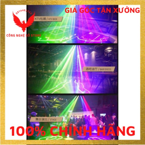 (Hàng có sẵn) Đèn nháy laser theo nhạc thông minh karaoke ,bar