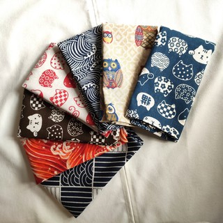 Tấm khăn đa năng 35x90cm theo fom Tenagui/gói quà nhỏ/gói chai rượu/trải lót trang trí