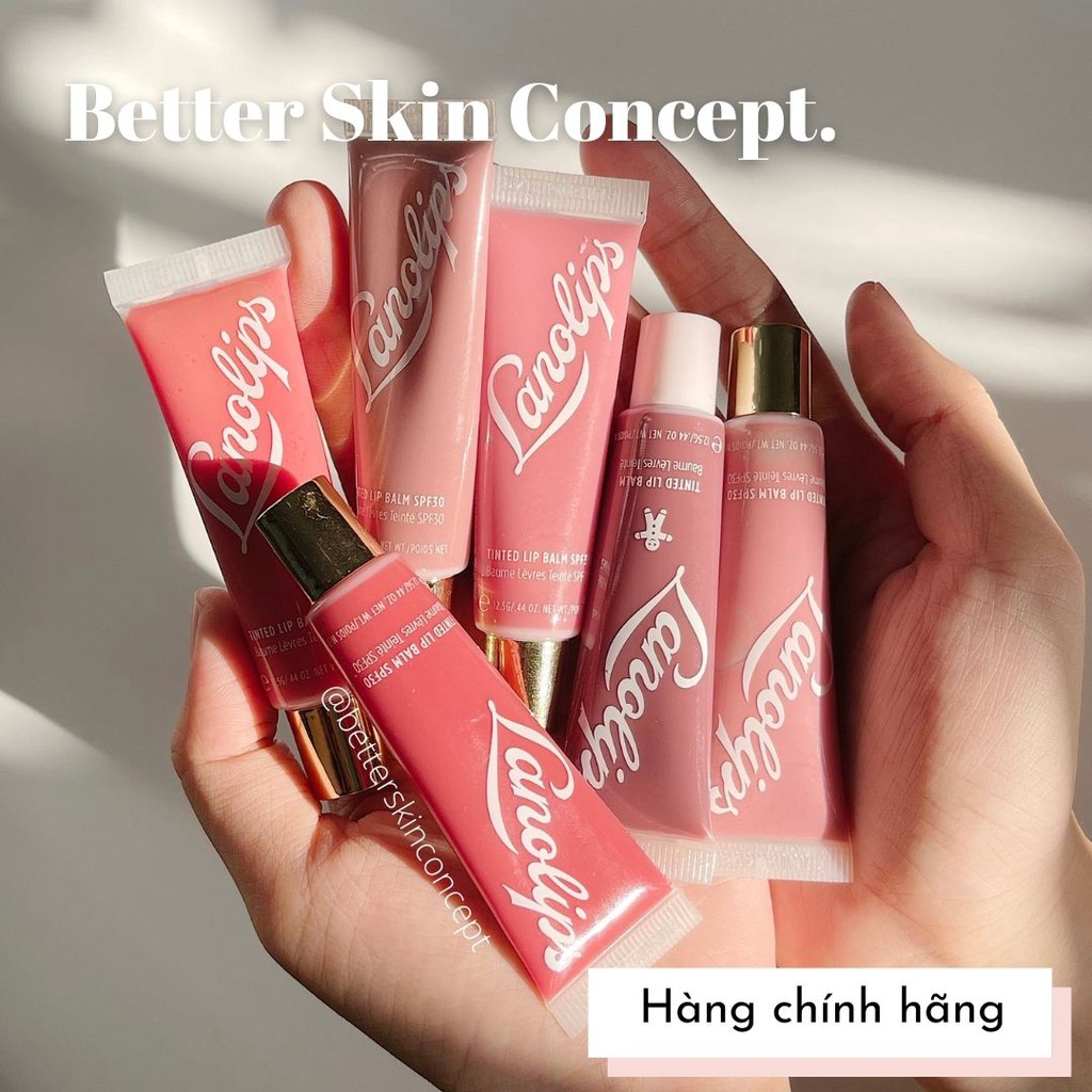 LANOLIPS Tinted Lip Balm SPF30 - Son dưỡng màu SPF30 - Full bộ màu