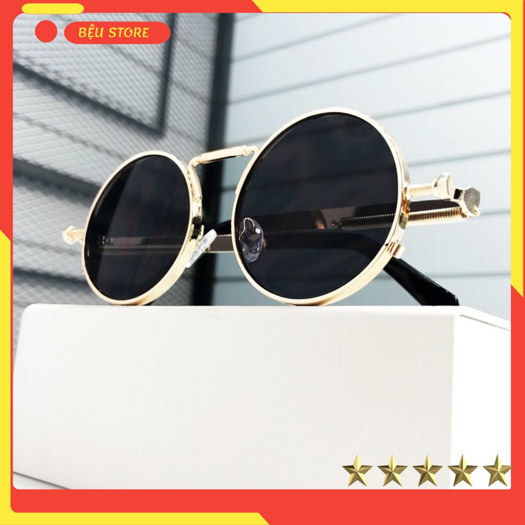 Kính Mắt Tròn ⚜️𝑩𝑬̣̂𝑼 𝑺𝑻𝑶𝑹𝑬⚜️- Mắt Kính Tráng Gương Hàng Unisex - Chống UV400 - Hàng Cao Cấp