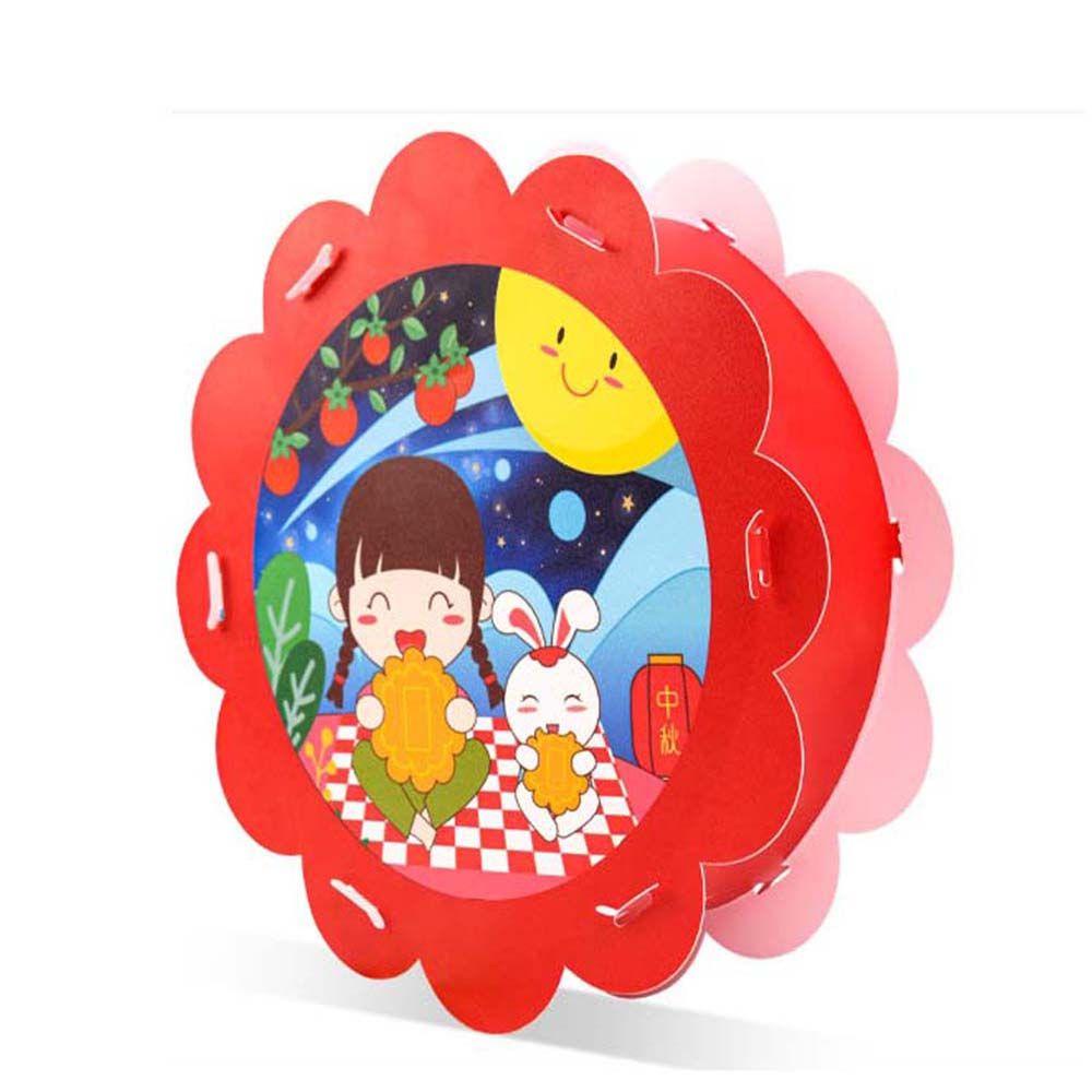 Lồng Đèn Giấy Chiếu Hình Thỏ Trung Hoa Dễ Thương Trang Trí Lễ Hội