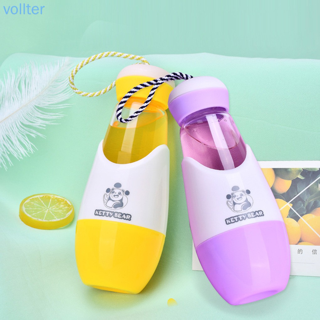 Bình nước thủy tinh mini dung tích 300ml tùy chọn màu sắc