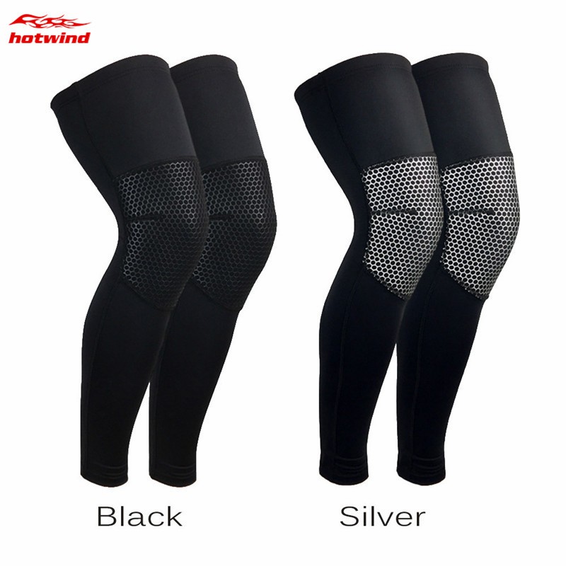 HW Knee Pad Support Honeycomb Crashproof Basketball Knee Brace Compression Leg Sleeves Kneepad