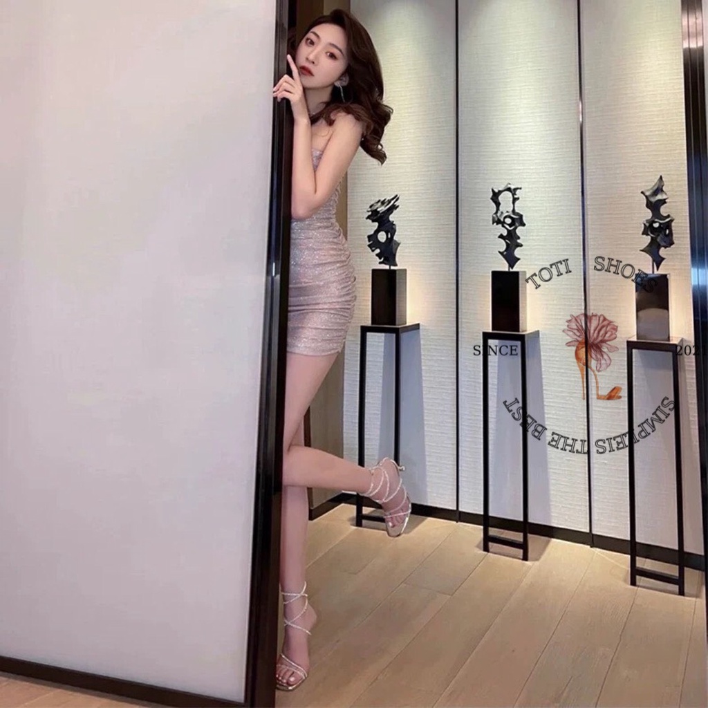 SANDAL CAO GÓT TOTIIE STORE - GÓT NỮ THỜI TRANG GÓT NHỌN 9 PHÂN QUAI MÃNH - G2208210