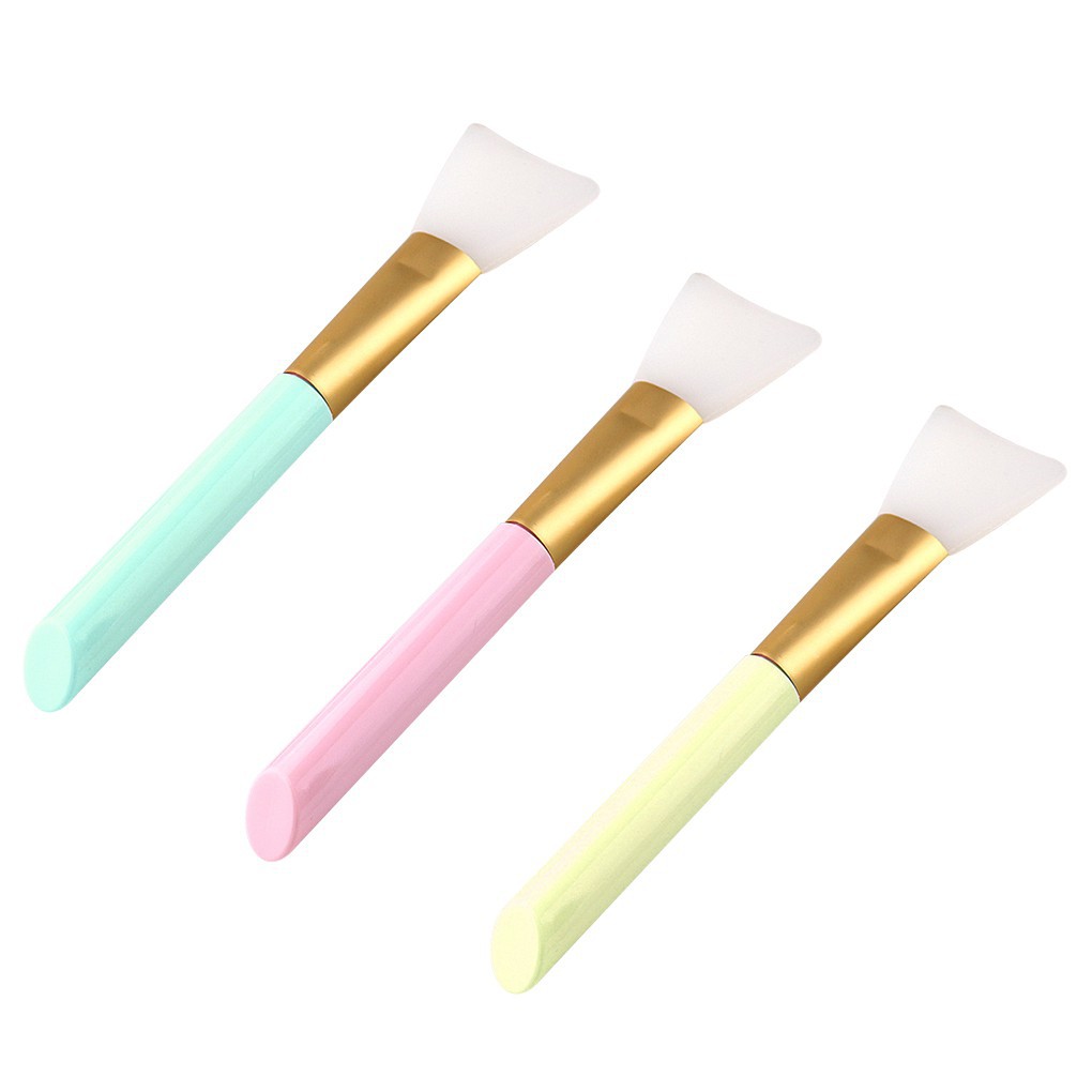 Cọ silicone tay cầm cán dài dùng thoa mặt nạ DIY