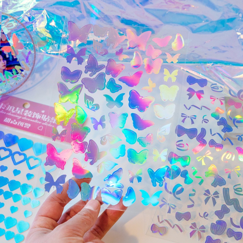 Sticker trang trí Toploader Mo-card hologram lấp lánh - Be Tiny Stationery