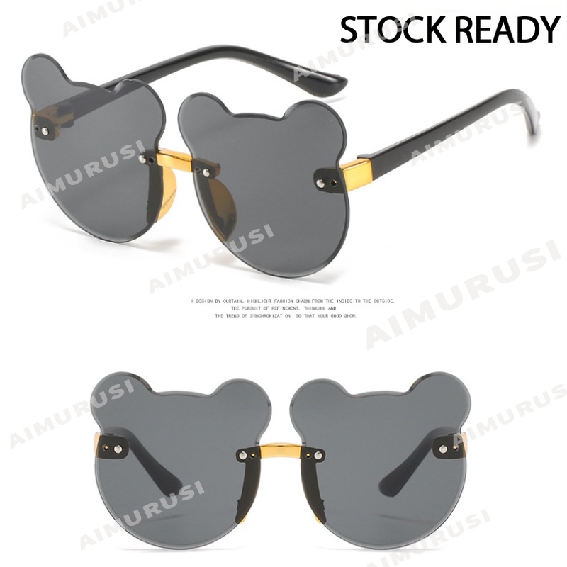 Kính mát chống tia UV hình gấu dễ thương cho bé