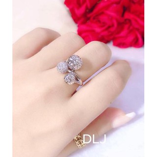 Nhẫn quả cầu bạc ta hàng cao cấp