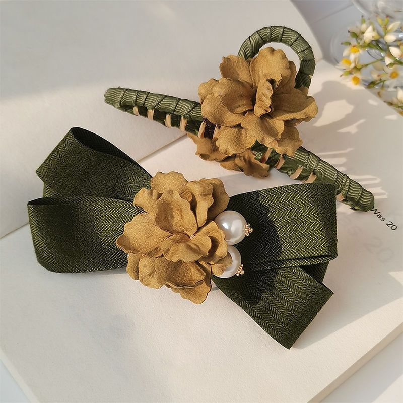 Kẹp Tóc Hình Hoa Phong Cách Retro Tinh Tế Cho Nữ