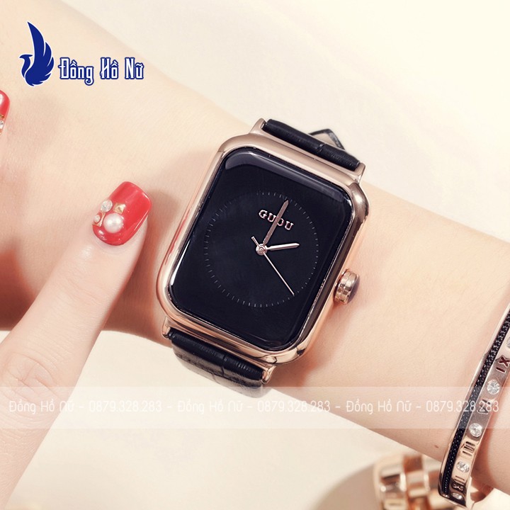 Đồng hồ nữ Guou 8162 ♥️FreeShip♥️ Dây da cao cấp, thiết kế trẻ trung, phong cách Hàn Quốc siêu đẹp ♥️ Bảo hành 12 tháng | BigBuy360 - bigbuy360.vn