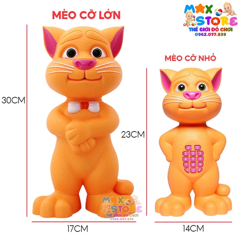 (Tặng Kèm Pin)Đồ chơi Mèo Tôm thông minh cảm ứng biết nói + hát + kể chuyện + ghi âm cho bé