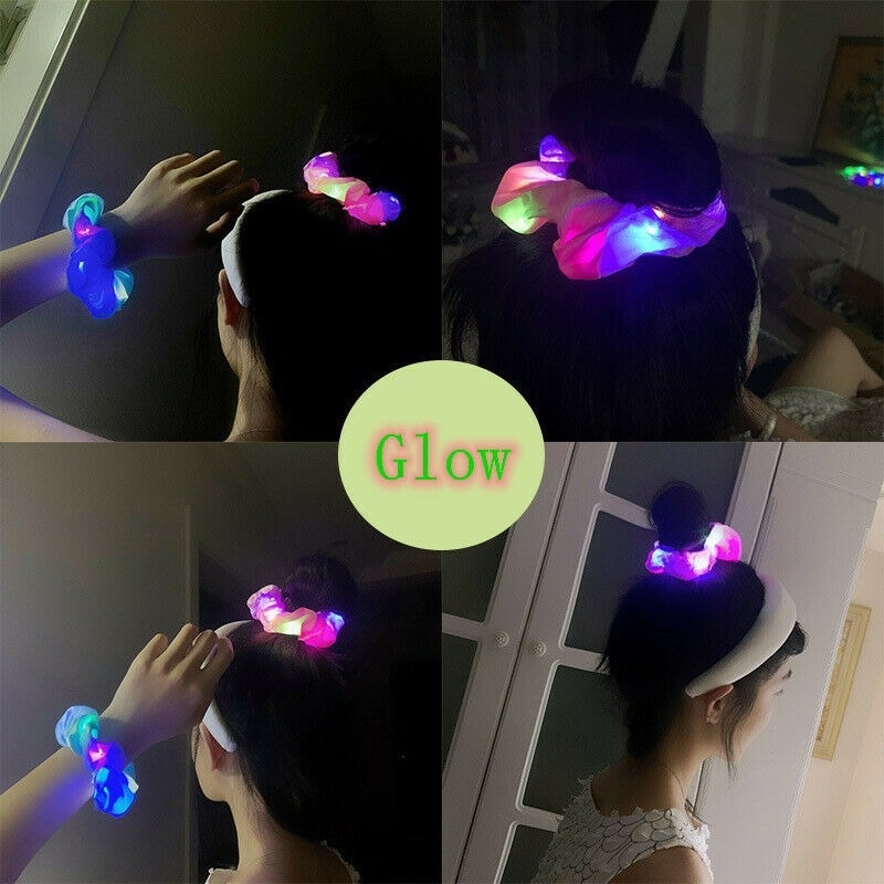 Dây Buộc Tóc Có Đèn LED Sáng Lấp Lánh Cho Nữ