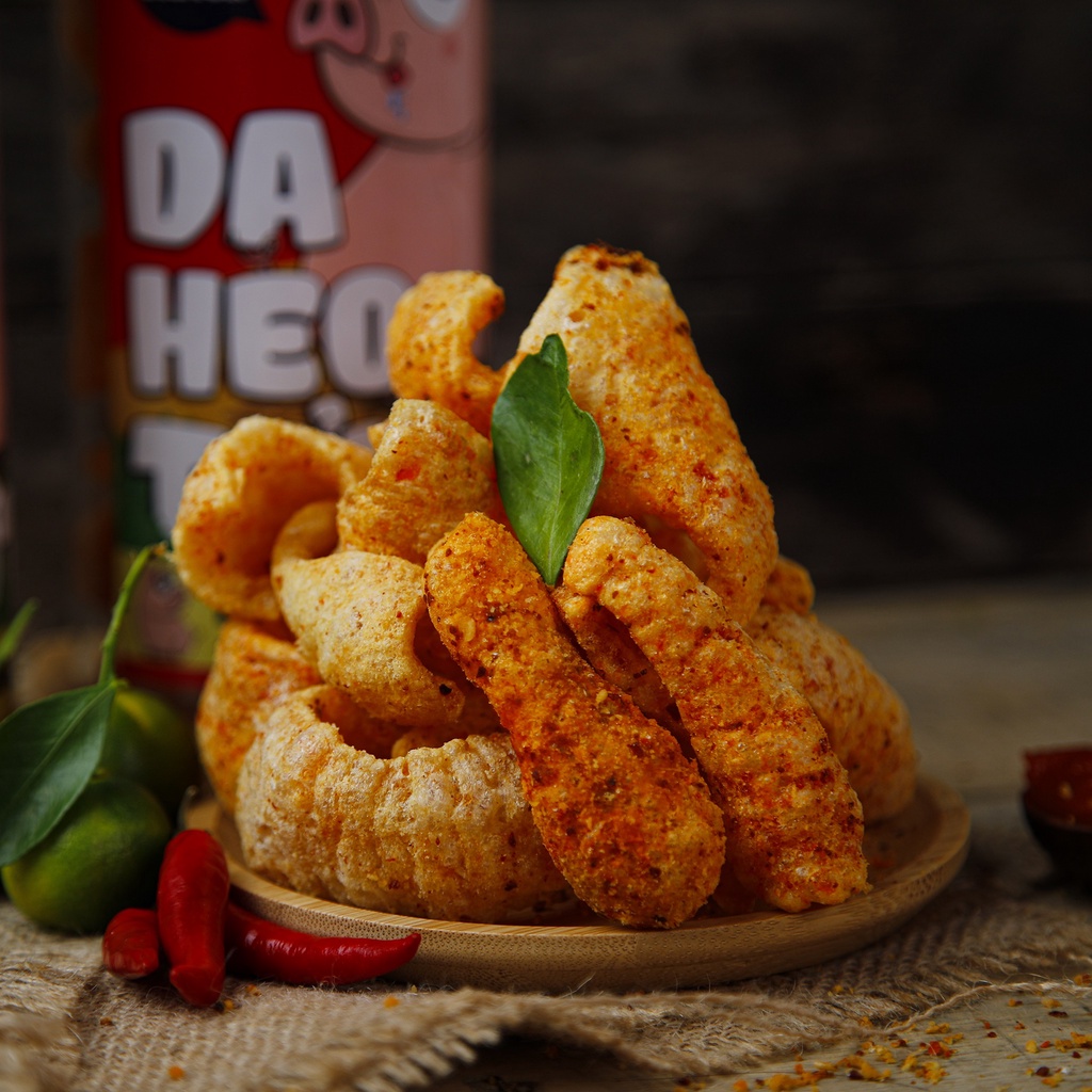 Da Heo Chiên Giòn Tỏi Ớt Hủ 160G - GÀ BEO FOOD