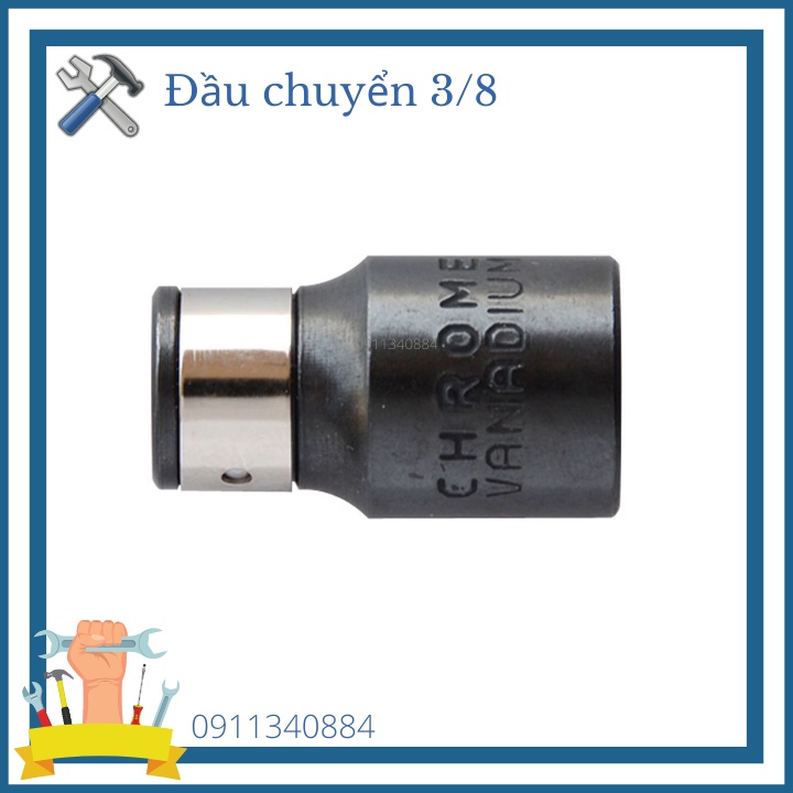 Đầu chuyển 3/8'' sang mũi vít 8mm Anex Nhật Bản-Đầu cắm chuyển đổi đầu tuýp 3/8 inch
