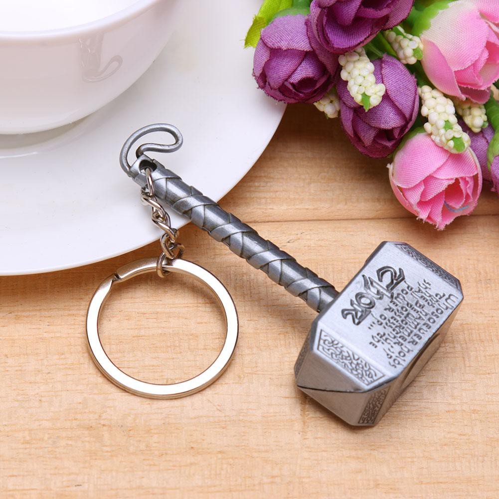 Móc khóa mặt hình cây búa của siêu anh hùng Thor phong cách vintage cho nam