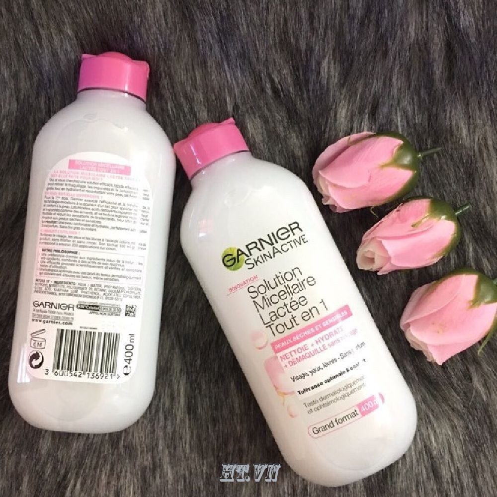 Sữa Tẩy Trang Garnier Skinactive Solution Micellaire Lactée Tout En 1 400Ml luôn cam kết hàng chính hãng