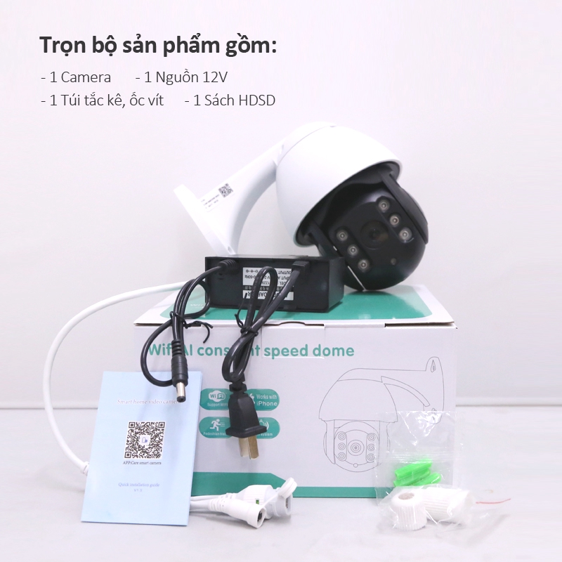 CAMERA ngoài trời,camera an ninh wifi ghi hình sắc nét 2.0mpx,hỗ trợ đàm thoạiđiều khiển từ xa bằng điện thoại 19HS200W