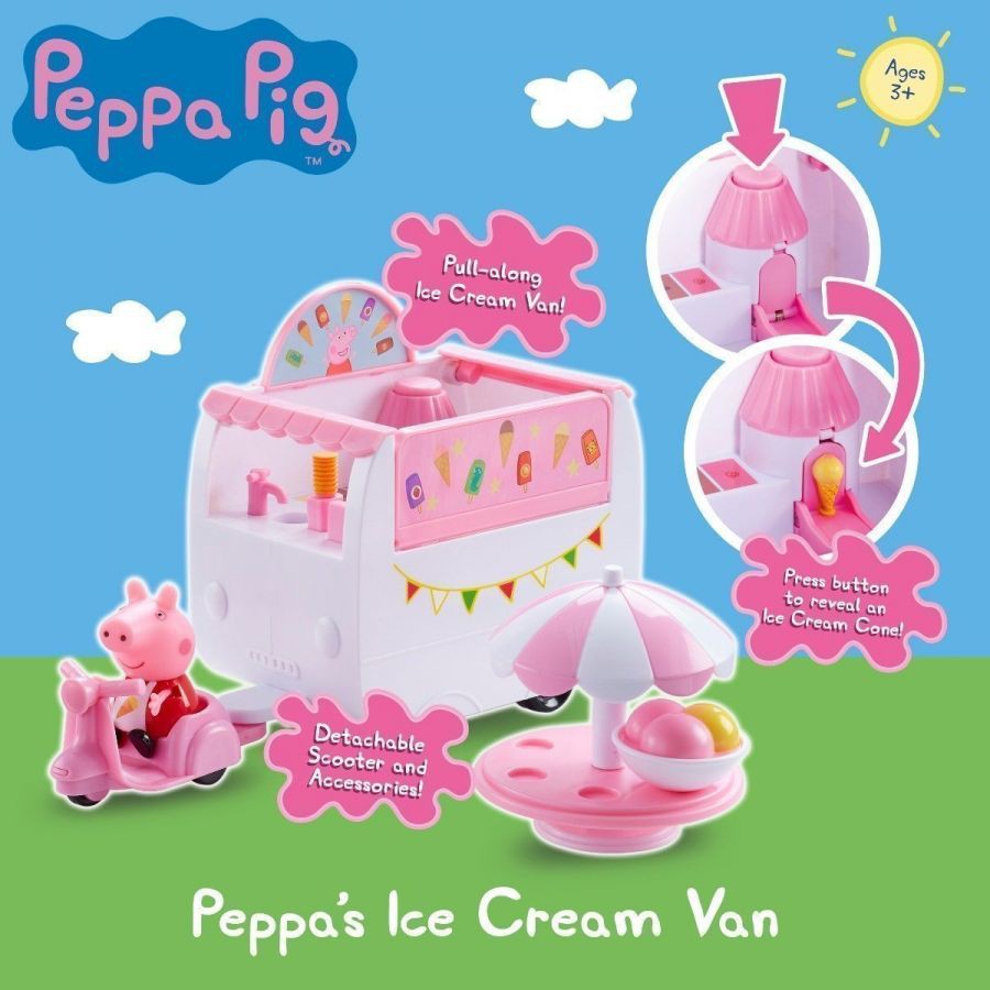 Đồ chơi PEPPA PIG - Đồ chơi Xe kem của Peppa