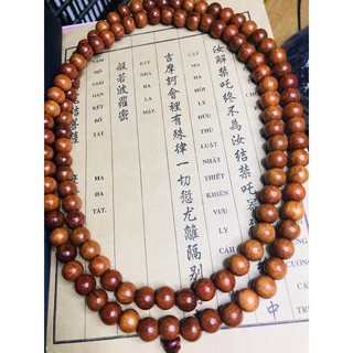 tràng 108 hạt gỗ hương