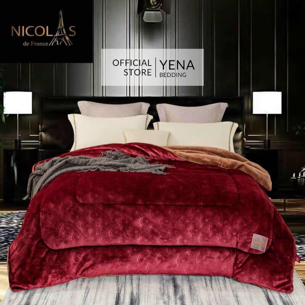 CHĂN LÔNG THỎ 4,3KG SIÊU ẤM - YENA BEDDING