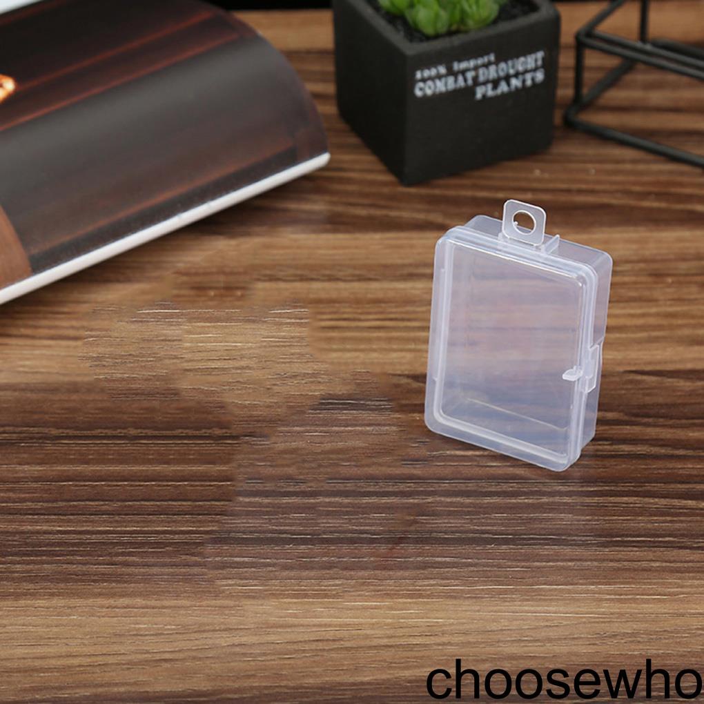 [CHOO] Portable Transparent Jewelry Box Mini Pills Parts Nails Screws Organizer Sealed Storage Case