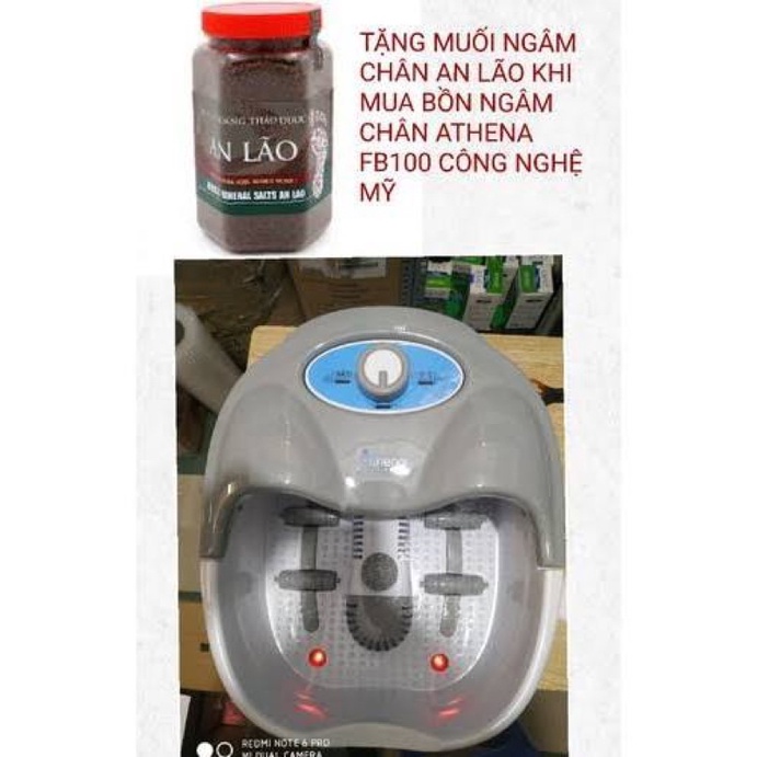 Chậu ngâm chân hồng ngoại ATHENA FB100 - Chậu massage rung hồng ngoại