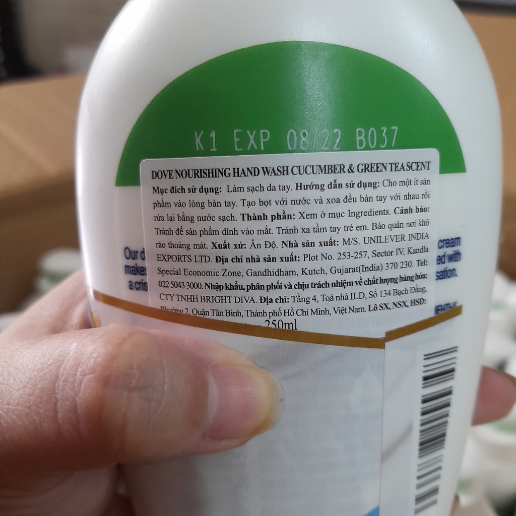 (HSD 8/2022) Nước Rửa Tay Dove 250ml | BigBuy360 - bigbuy360.vn