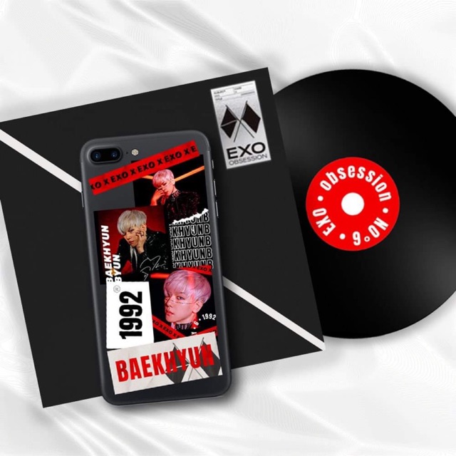 Sticker EXO decor case điện thoại