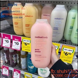 Sữa tắm organic Method Body Úc 532ml