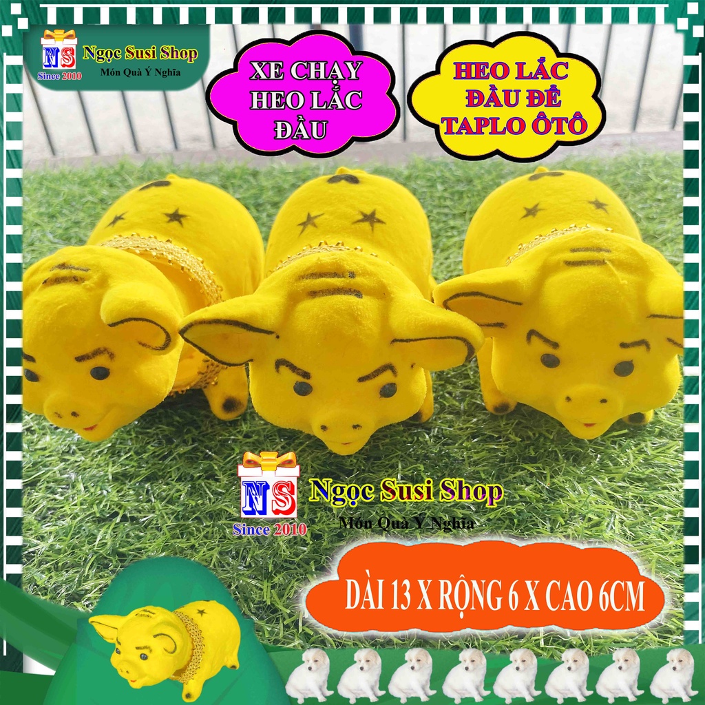 CON HEO LẮC LƯ ĐỂ TAPLO Ô TÔ XE HƠI SIÊU DỄ THƯƠNG - KHI XE CHẠY HEO SẼ LẮC LƯ CÁI ĐẦU
