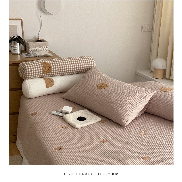 Drap Trải Giường Gấu Nâu Quilting Trần Bông Hàn Quốc Hàng Cao Cấp Baby Dreams | BigBuy360 - bigbuy360.vn