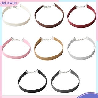 Vòng Cổ Choker Giả Da Kiểu Dáng Đơn Giản Cá Tính Dành Cho Nữ